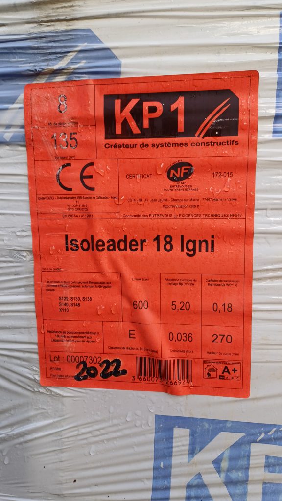 Entrevous en polystyrène KP1