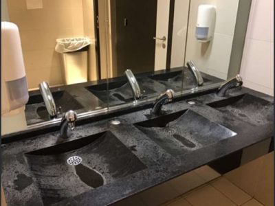 Vasque triple en granit