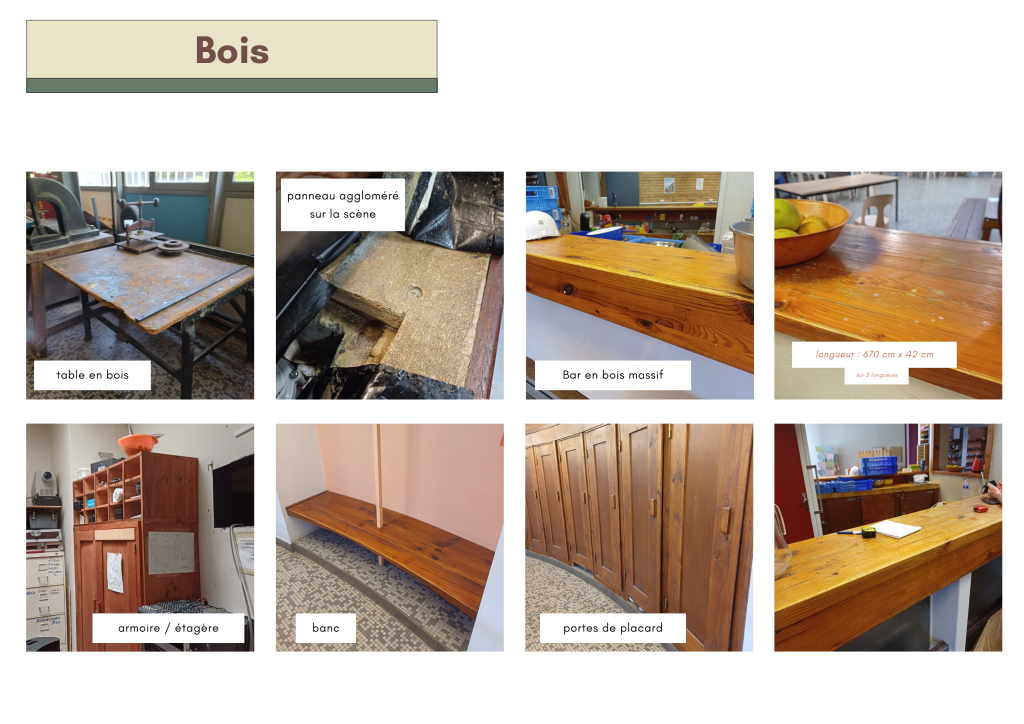 Diverses menuiseries bois