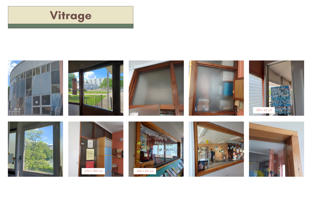 Vitrages divers