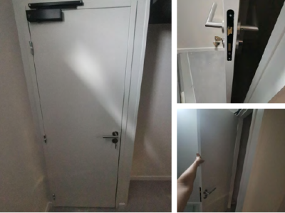 Bloc porte 73x204cm -Avec ferme porte