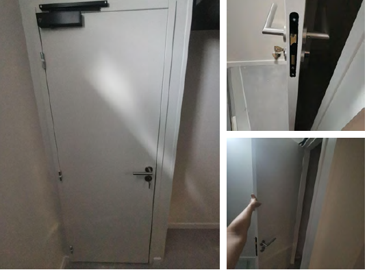 Bloc porte 73x204cm -Avec ferme porte